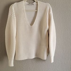Everlane cream chunky sweater
